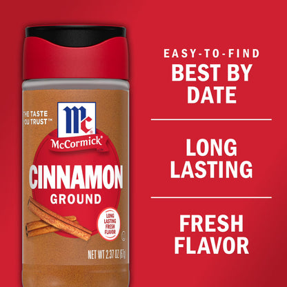 McCormick Kosher Ground Cinnamon, 2.37 oz Bottle
