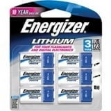 Energizer 123 3V Lithium Photo Batteries (6 Pack), CR123A High Power Lithium Batteries Compatible with Cameras, Flashlights, Electronics and More