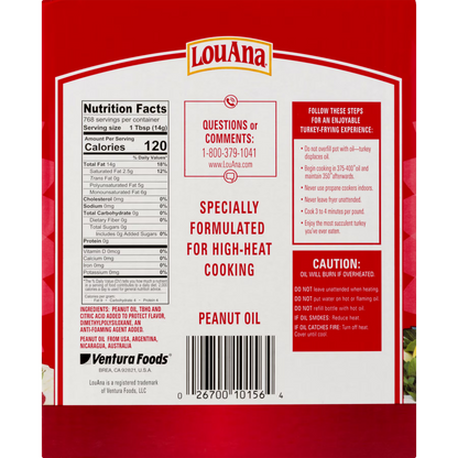 LouAna Peanut Oil, 3 Gallon