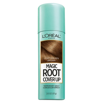 L'Oreal Paris Magic Root Cover Up Temporary Gray Concealer Spray, Light Golden Brown, 2 oz