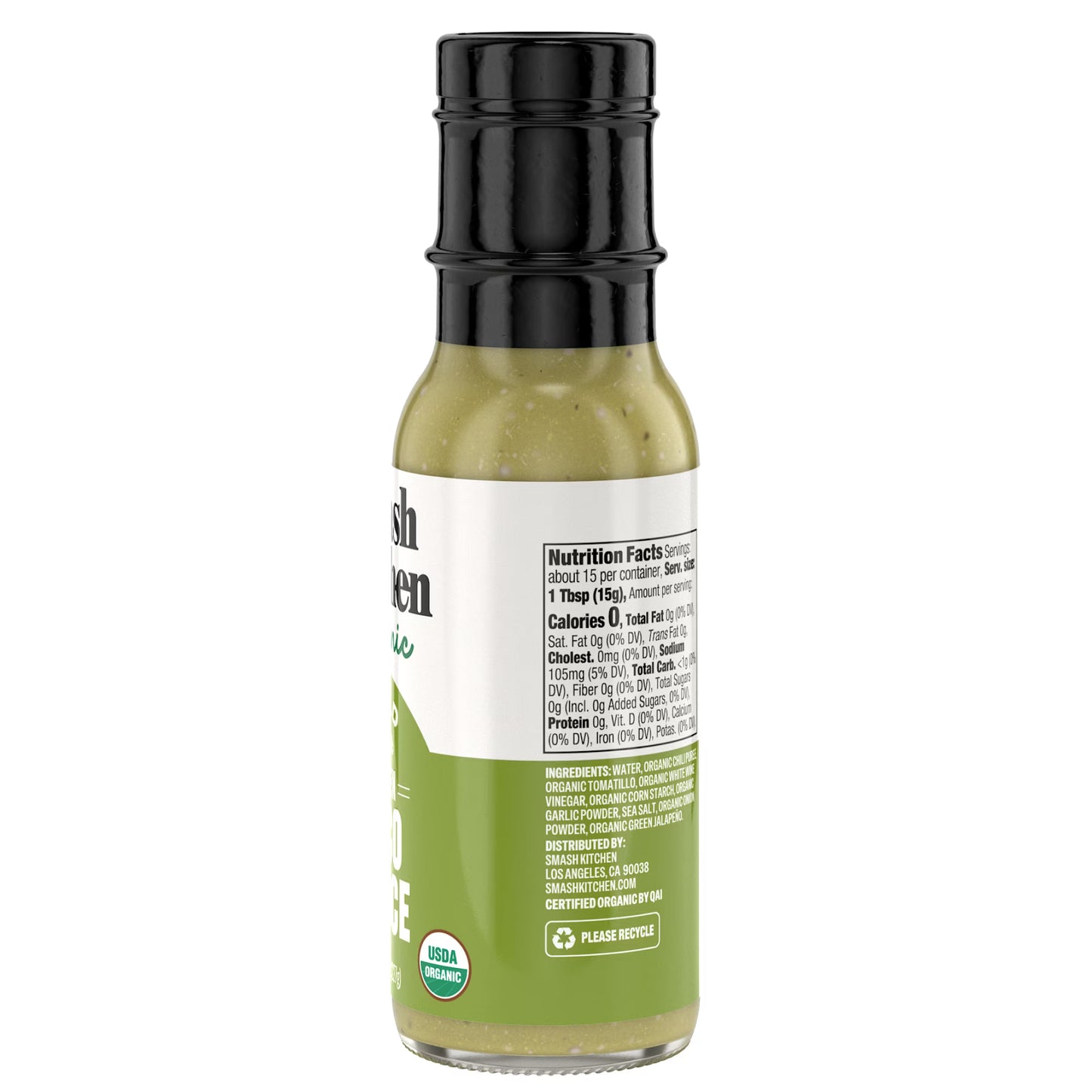 Smash Kitchen Organic Mild Green Taco Sauce, 8 oz