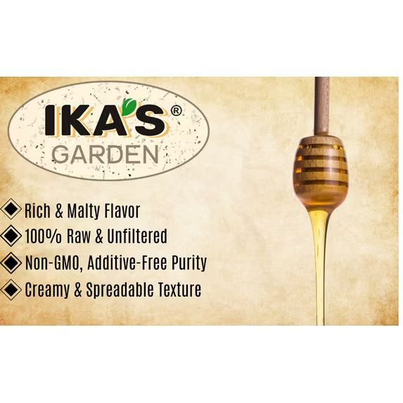 Ika's Garden Raw Buckwheat Creamy Honey, 17.6 oz