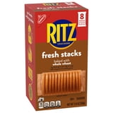 (3 pack) RITZ Fresh Stacks Whole Wheat Crackers, Travel Snacks, 11.6 oz (8 Multi Snack Packs)