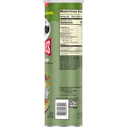 Pringles 7-Layer Dip Potato Crisps Chips, Lunch Snacks, 5.5 oz Canister