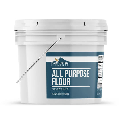 Earthborn Elements All Purpose Flour 1 Gallon Bucket, Kitchen Staple, Food Storage
