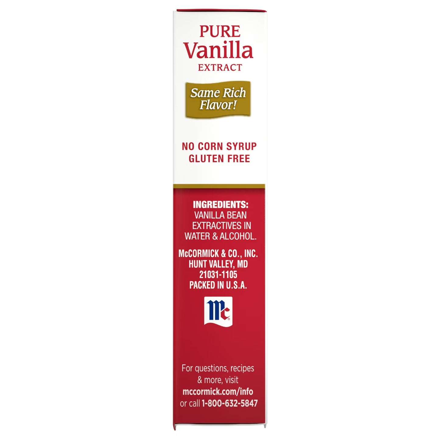 McCormick Pure Vanilla Extract, 1.0 fl oz Box