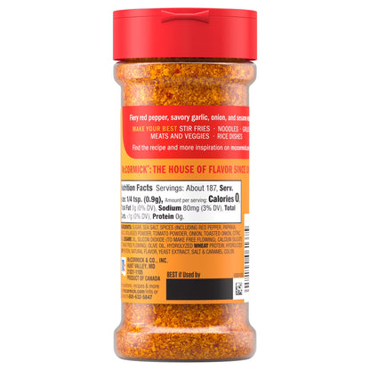 McCormick Korean Style Seasoning, 5.96 oz Bottle