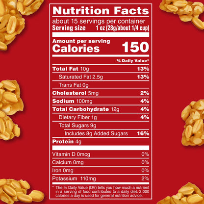 Munch Peanut Brittle Bites Gluten Free, 14.8 oz