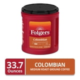 Folgers Colombian Ground Coffee, Medium Roast, 33.7 oz Canister