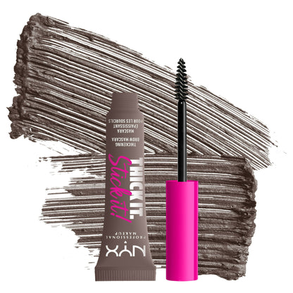 NYX Professional Makeup Thick It Stick It Thickening Brow Gel, Cool Ash Brown