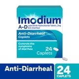 Imodium A-D Anti-Diarrheal Caplets 2mg Loperamide Hydrochloride Diarrhea Relief Caplets, 24 Count