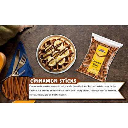 Rani Cinnamon Sticks 14oz (400g) - 72-88 Sticks - Strong Aroma, Perfect for Baking, Cooking & Beverages | 3+ Inches Length - Cassia Saigon Cinnamon from Vietnam | Kosher