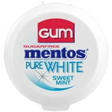 Mentos Gum Sugar-Free Fresh Sweet Mint Chewing Gum, 50 Regular Size Pieces, Bottle