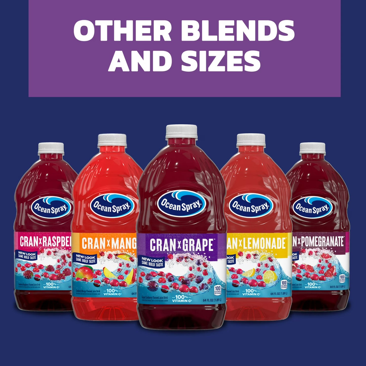 Ocean Spray® Cran-Grape® Cranberry Grape Juice Drink, 64 fl oz Bottle