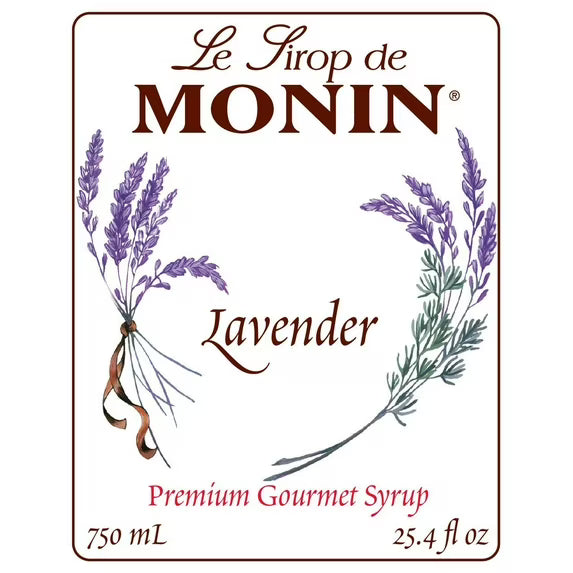 Monin Lavender Flavored Syrup - 750ml cocktail mixes