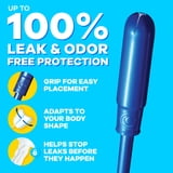 Tampax Pearl Tampons Multipack, with LeakGuard Braid, Regular/Super Absorbency, Unscented, 48 Count