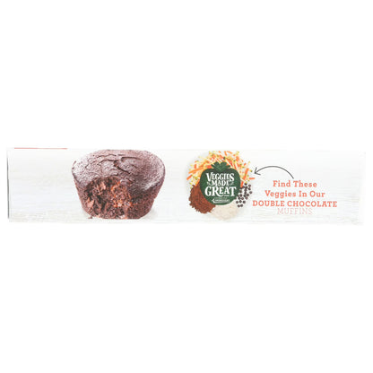 Veggies Made Great Double Chocolate Muffin, 12oz, 6ct Box (Frozen)