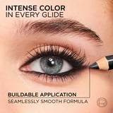L'Oreal Paris Haute Couleur Kohl Pencil Eyeliner Makeup, Black Silk 110, 0.03 oz