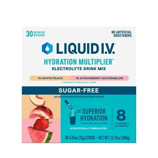 Liquid I.V. Hydration Multiplier Sugar-Free, White Peach, 26 ct.