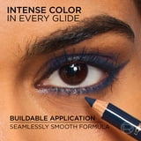 L'Oreal Paris Haute Couleur Kohl Pencil Eyeliner Makeup, Blue Suede 130, 0.03 oz