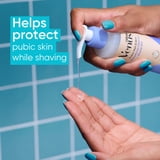 Venus Pubic Hair & Skin Smoothing Cleanser + Shave Gel, Gentle Skin Cleanser and Shaving Gel for Women, Bikini Zone Shave Gel, 190ml