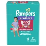 Pampers Cruisers 360 Baby Diapers Size 4, 21 Count (Select for More Options)