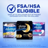 Always Ultra Thin Overnight Pads with Wings, Size 5, Extra Heavy Overnight, 34 Count