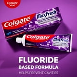 Colgate Max Fresh Knockout with Whitening Toothpaste with Mini Breath Strips, Mint Toothpaste, 6.3 Oz Tube