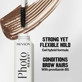 Revlon PhotoReady Lifting Brow Gel, Tinted Eyebrow Lamination, 804 Rich Dark Brown, 0.23 fl oz