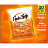 Goldfish Cheddar Baked Snack Crackers, 20 Count, 1 oz