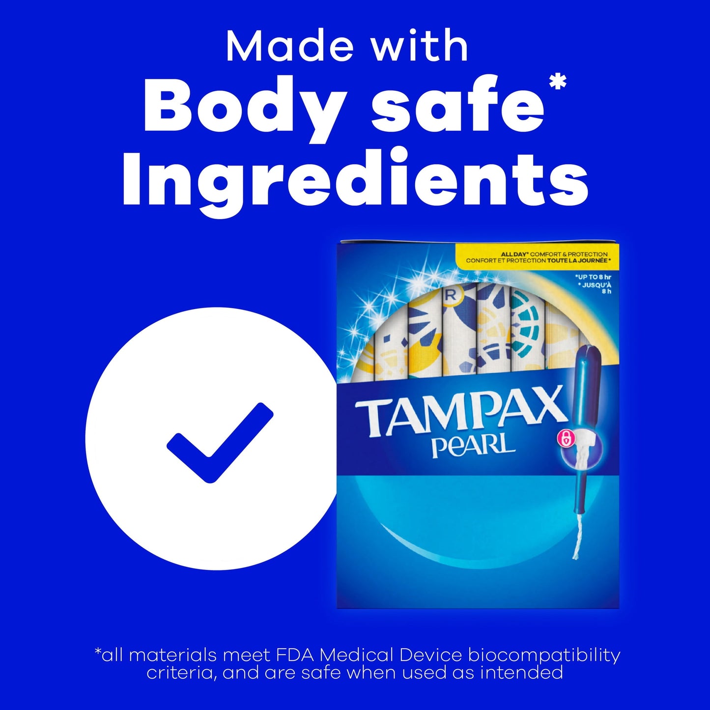 Tampax Pearl Tampons Multipack with LeakGuard Braid, Regular/Super/Super Plus, 47 Count