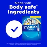 Tampax Pearl Tampons, with LeakGuard Braid, Regular Absorbency, Unscented, 18 Count