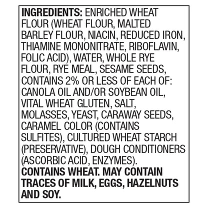 Freshness Guaranteed Pumpernickel Rye Sandwich Bread, 17 oz