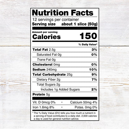 ACE Bakery Sourdough Multigrain Bread Regular Bistro Loaf, 1 Count, 21 oz, Shelf-Stable