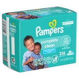 Pampers Complete Clean Baby Fresh Baby Wipes 3-Pack 216 Wipes (Select for More Options)