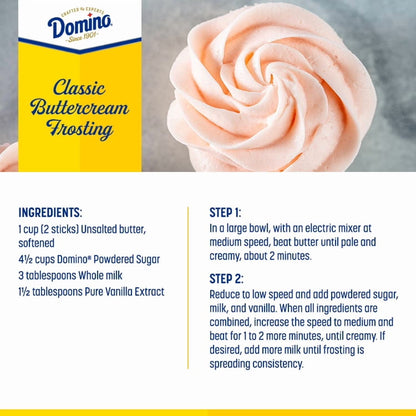Domino Confectioners Sugar, Pure Cane, 10x Powdered, Allergen-Free, 4 lb (1.81 kg), Plastic Bag