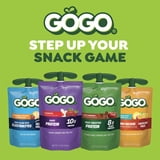 (2 pack) GOGO Electrolytes No Sugar Added Strawberry Pineapple & Orange Fruit Blend Pouches, 3.9oz (10 Pack)