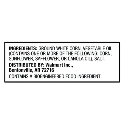 Great Value Restaurant Style Lightly Salted White Corn Tortilla Chips, 13 oz