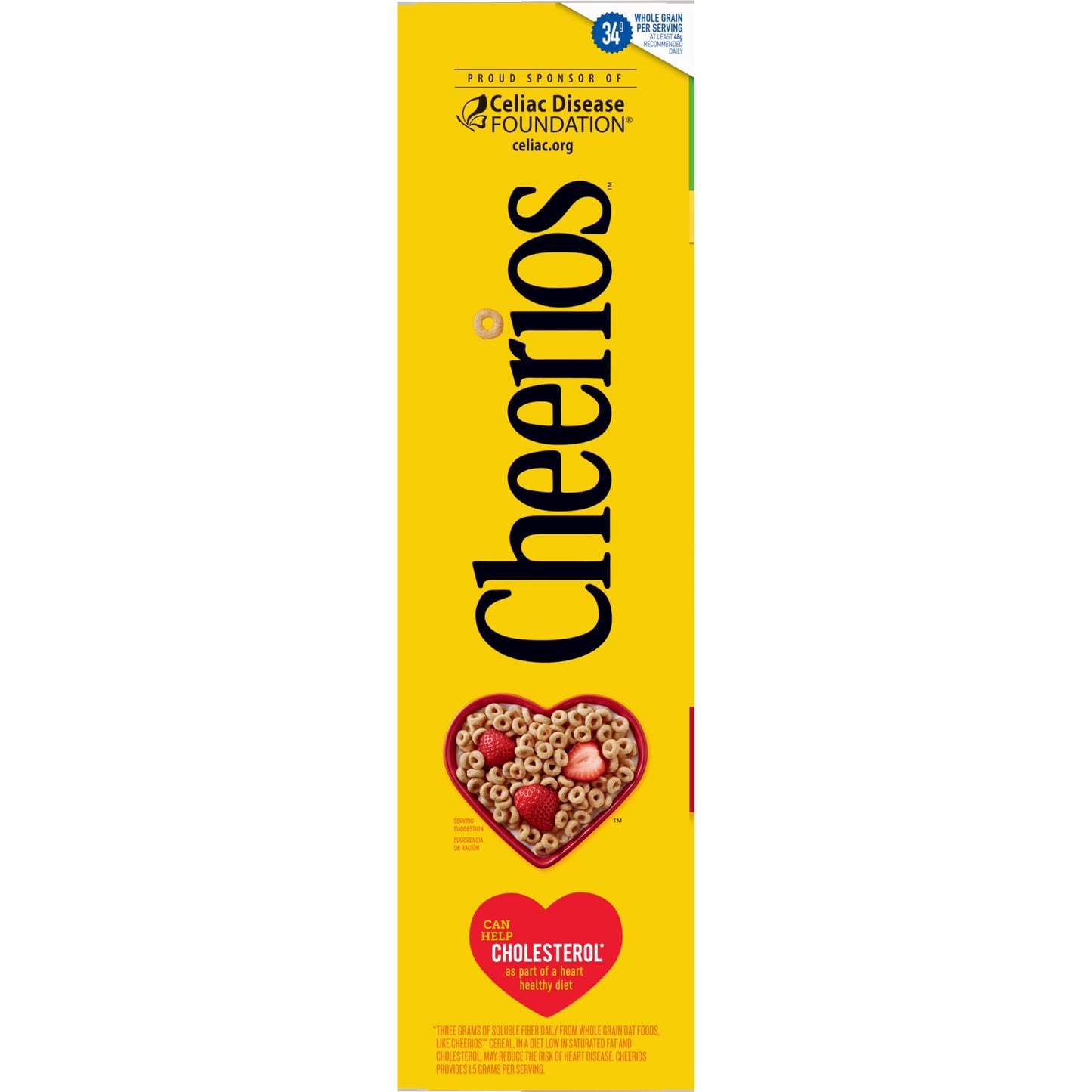 Cheerios, Heart Healthy Gluten Free Breakfast Cereal, Mega Size, 24 oz