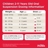 (2 pack) Children’s Tylenol Dye-Free, Oral Suspension, Pain Relief and Fever Reducer, Cherry Flavor 8 Fl oz