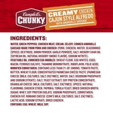 (2 pack) Campbell's Chunky Creamy Chicken Cajun Style Alfredo with Andouille Sausage Soup, 18.8 oz Can