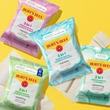 Burt's Bees Micellar & Rose Water 3-in-1 Makeup Removing and Cleansing Wipes, 60 Count (2-Pack)