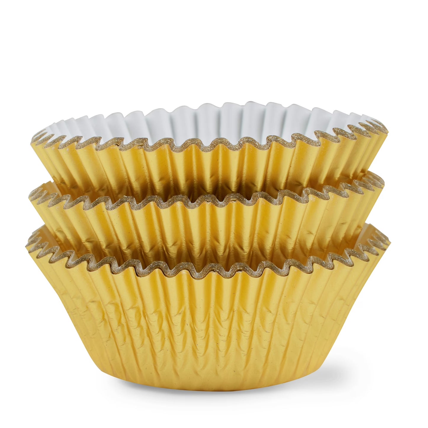 (4 pack) Great Value Cupcake Liners, Gold, 48 Count