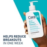 (2 pack) CeraVe Skin Care Acne Control Face Cleanser with 2% Salicylic Acid Clears Acne Blackheads Pores