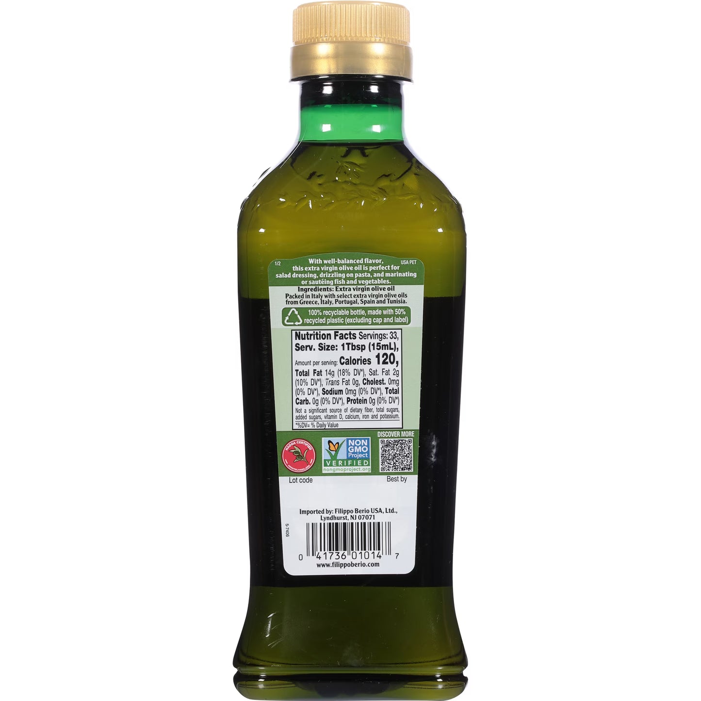 Filippo Berio Extra Virgin Olive Oil 16.9 fl oz
