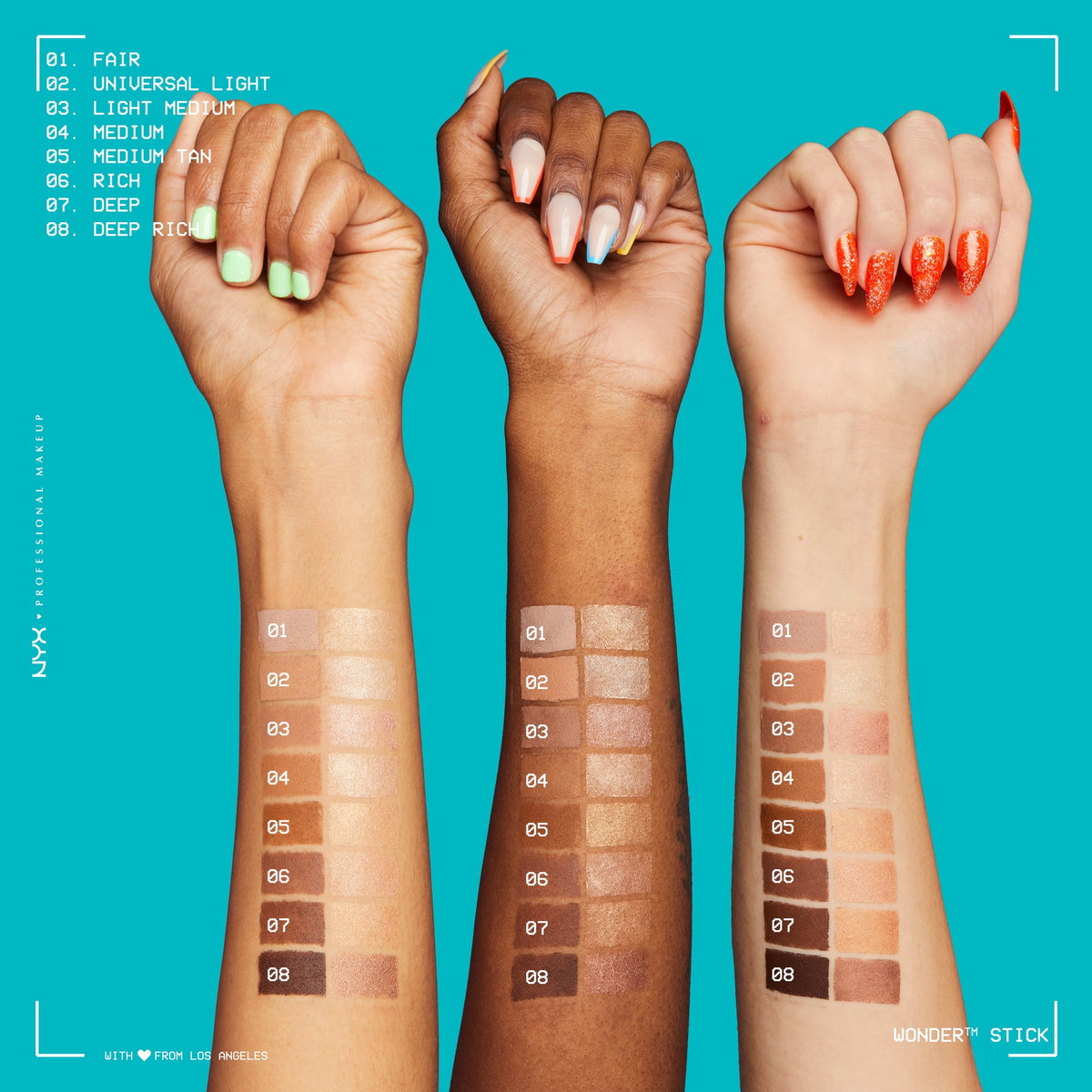 NYX Professional Makeup Wonder Cream Highlighter and Contour Stick, Universal Light