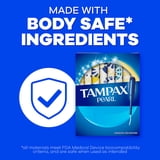 Tampax Pearl Tampons Multipack, with LeakGuard Braid, Regular/Super Absorbency, Unscented, 48 Count