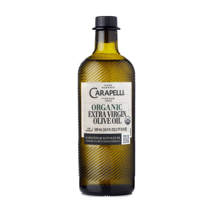 Carapelli Organic Extra Virgin Olive Oil, Cold Extracted, Contains Polyphenols and Antioxidants, 16.9 oz