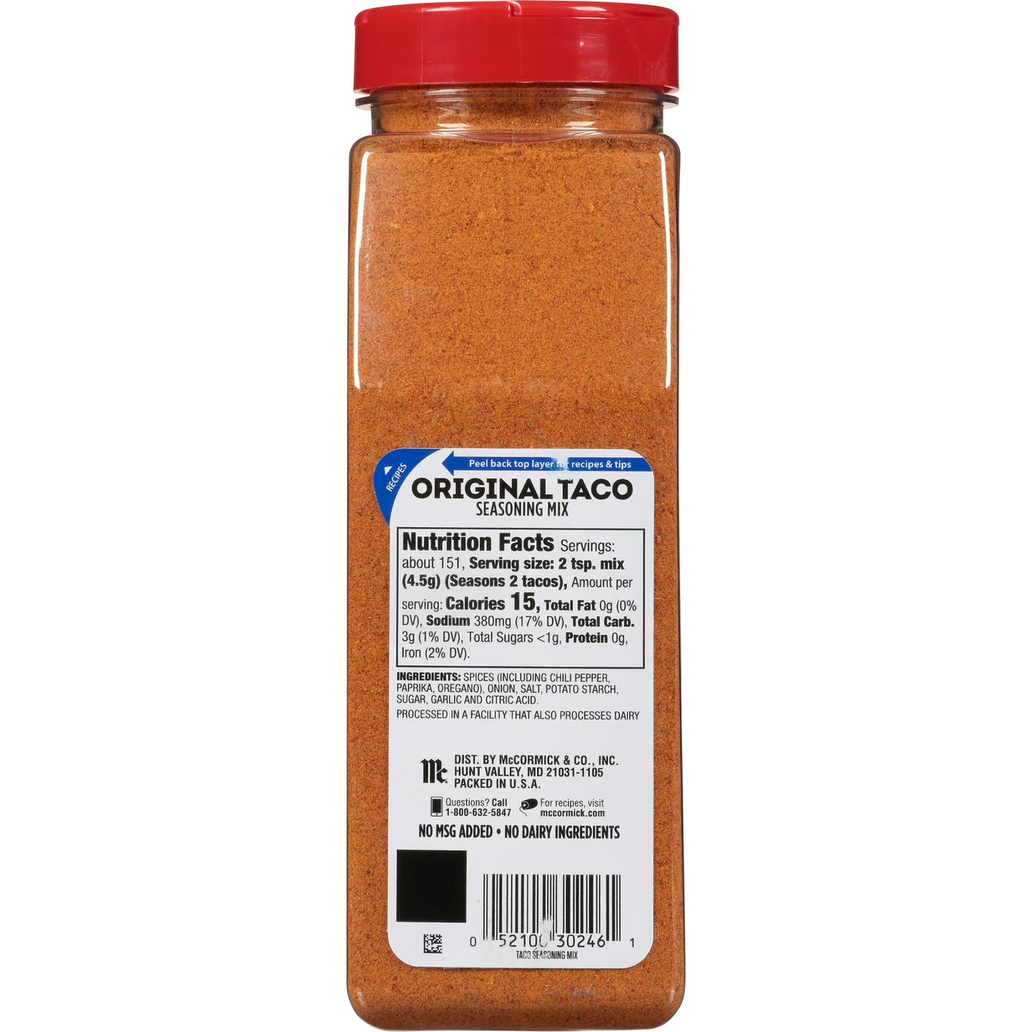 McCormick Culinary Kosher Taco Seasoning, 24.0 oz Bottle