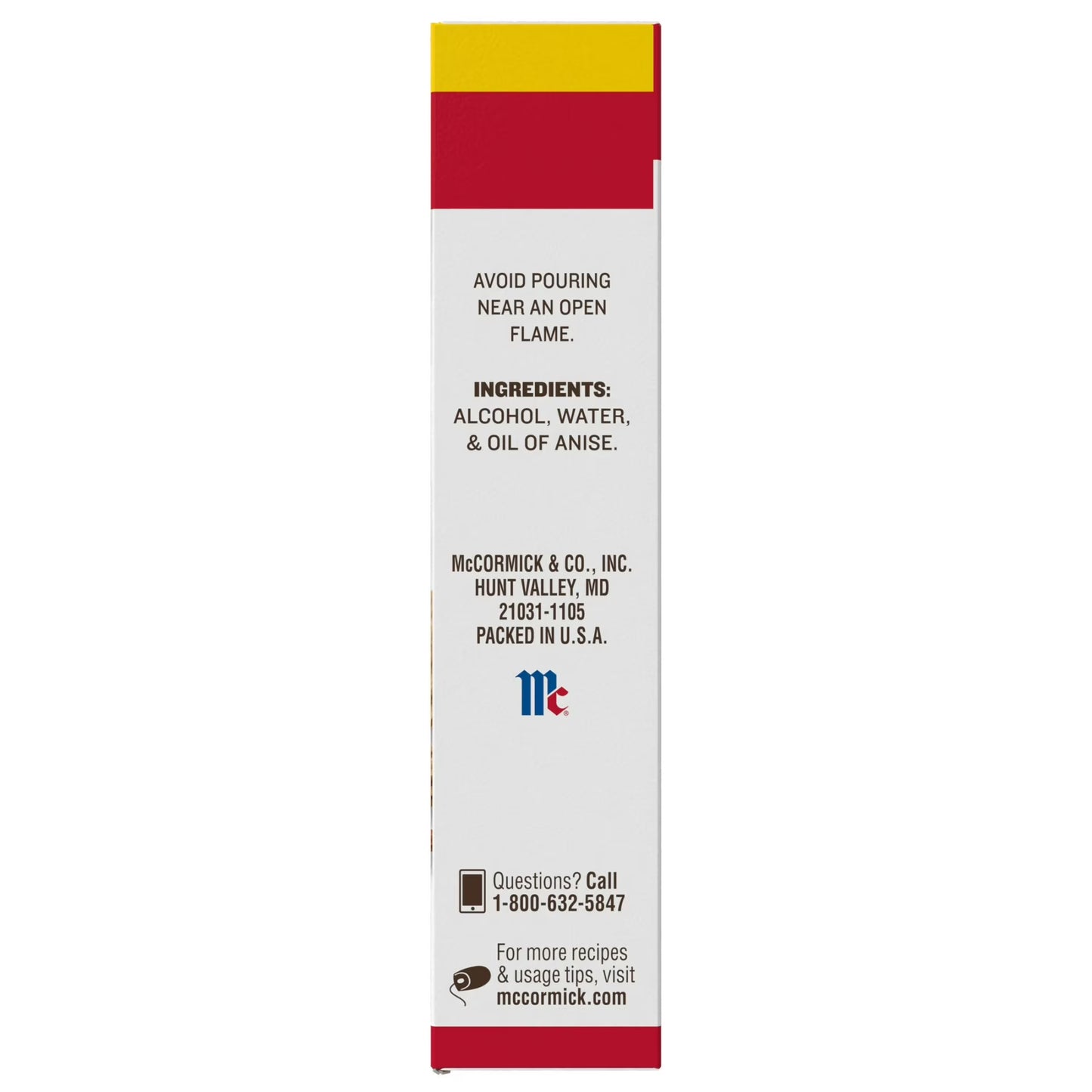 McCormick Non-GMO Gluten Free Pure Anise Extract, 2.0 fl oz Box